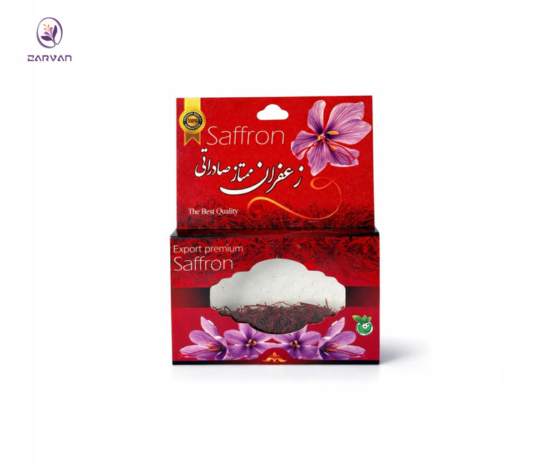 زعفران سرگل 4 گرمی زروان در ظرف طلقی